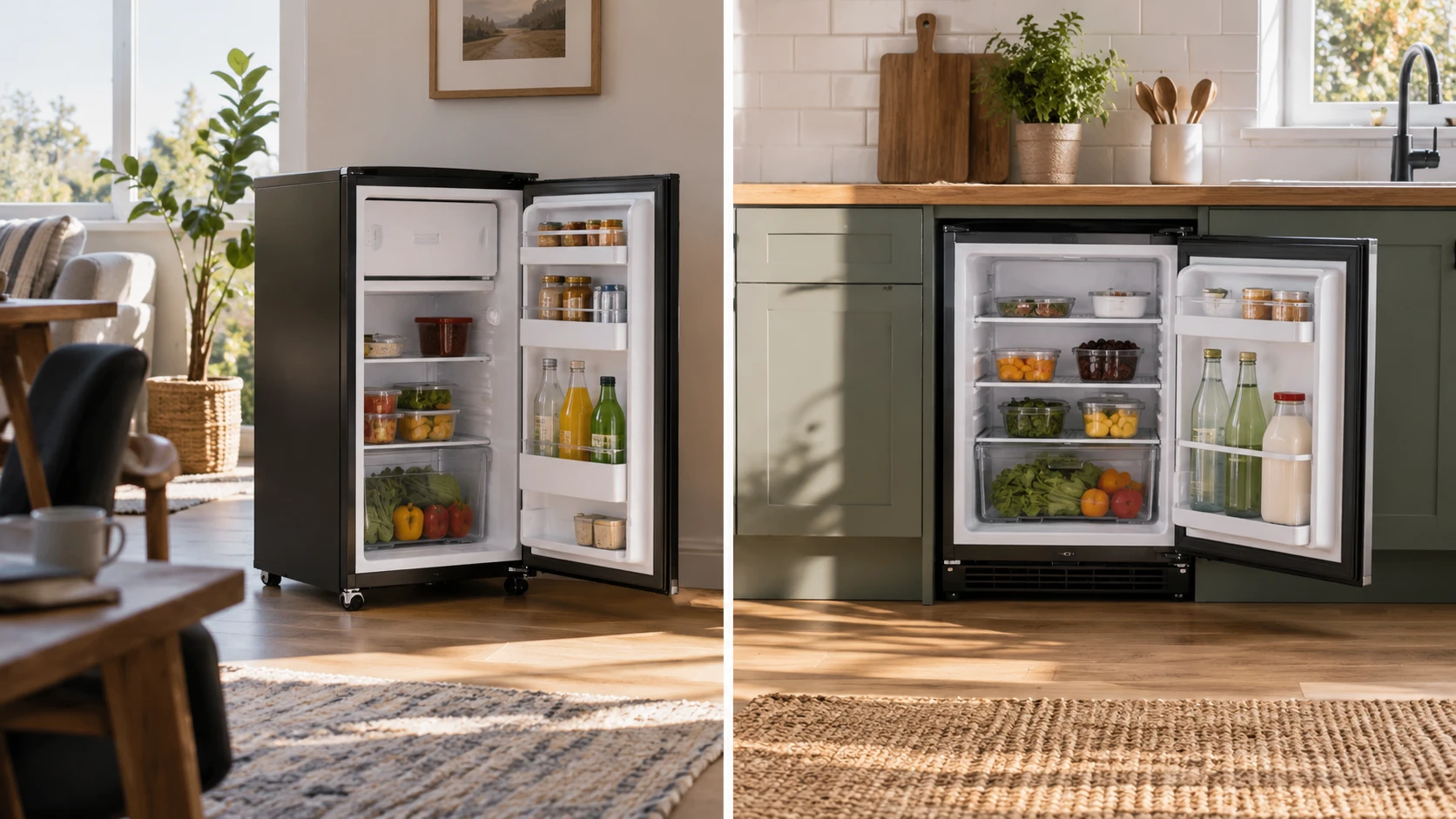 For HOMCOM 4.5 cu ft mini fridge, consider storage, door access, ventilation, and temperature claims.