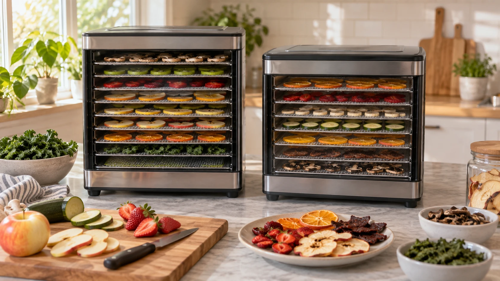 Choosing EQCOTWEA ten tray food dehydrator means weighing usable tray area, airflow, temperature, timers and cleaning.