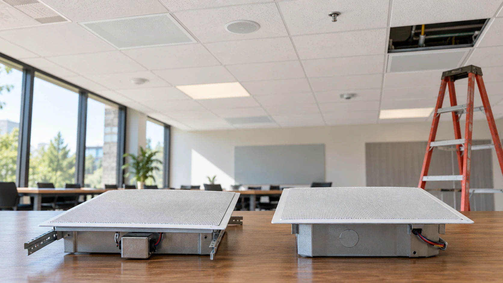 Choosing Bogen BG-CSD2X2 ceiling speaker means weighing ceiling-grid fit, transformer taps, coverage and service access.