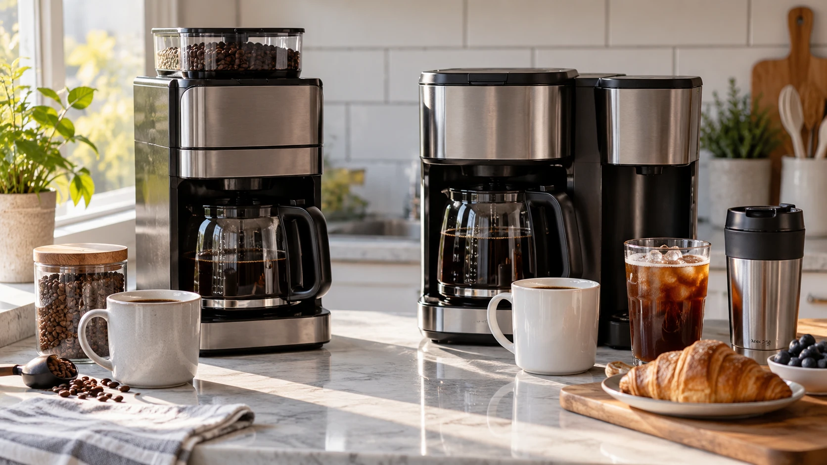 Choosing Buyfun 964 grind-and-brew coffee maker means weighing grind scheduling, hot or iced servings, cleaning and controls.