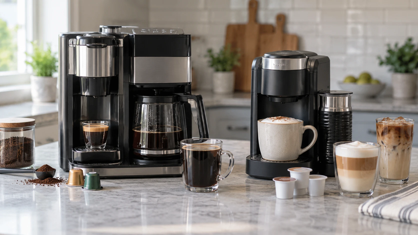 For Ninja CFN601 Espresso and Coffee Barista System, weigh drink size, frother, cleanup, and saved price.