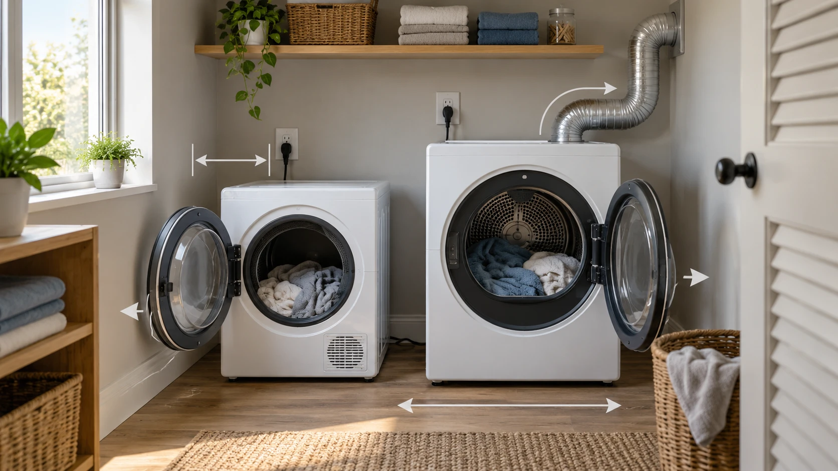 Choosing Auertech vs BLACK+DECKER BCED26 compact dryer means weighing room fit, venting, drying loads and installation requirements.
