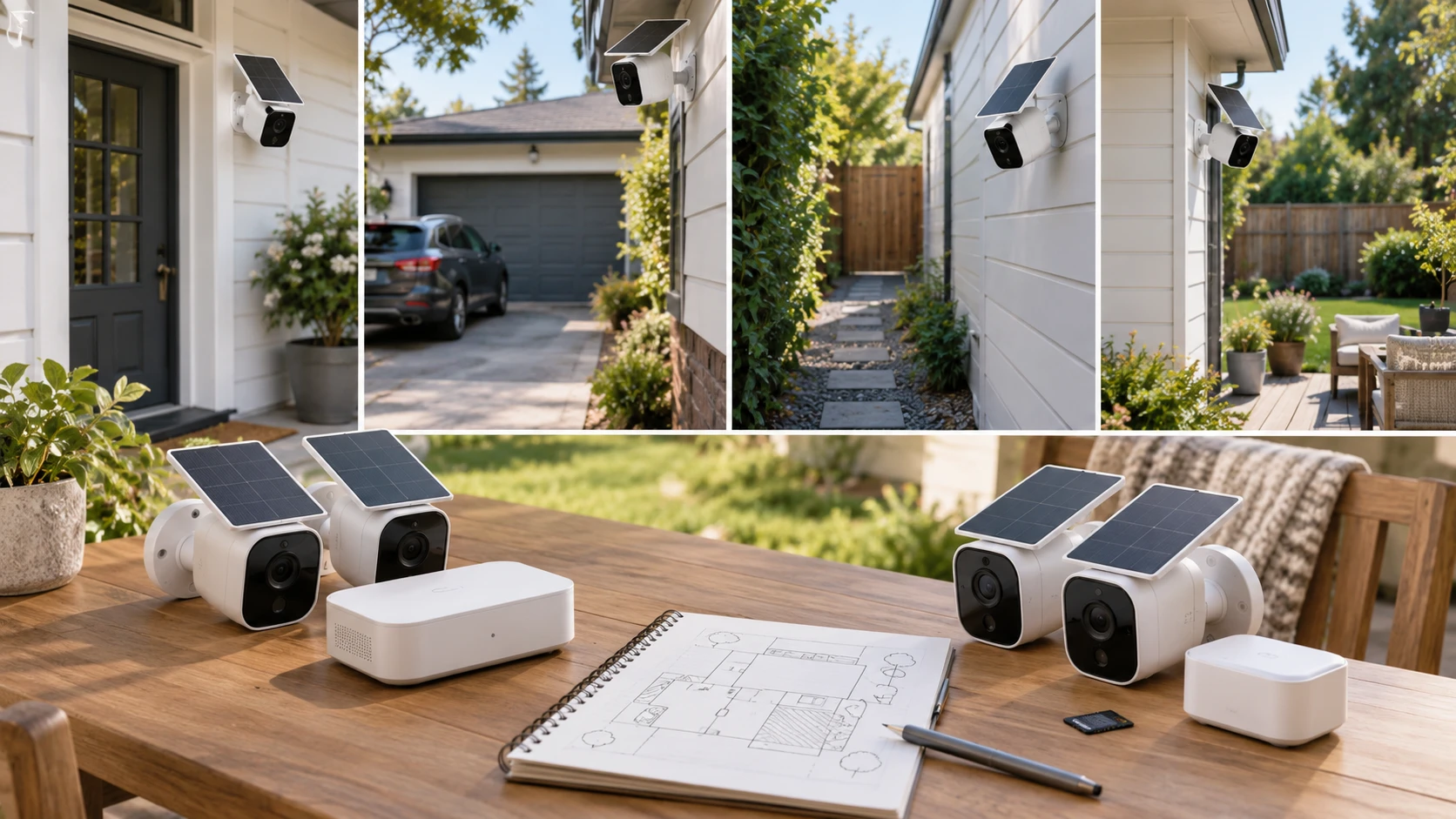 Choosing AOSU four-camera solar security kit means weighing storage method, solar placement, night alerts and recording limits.
