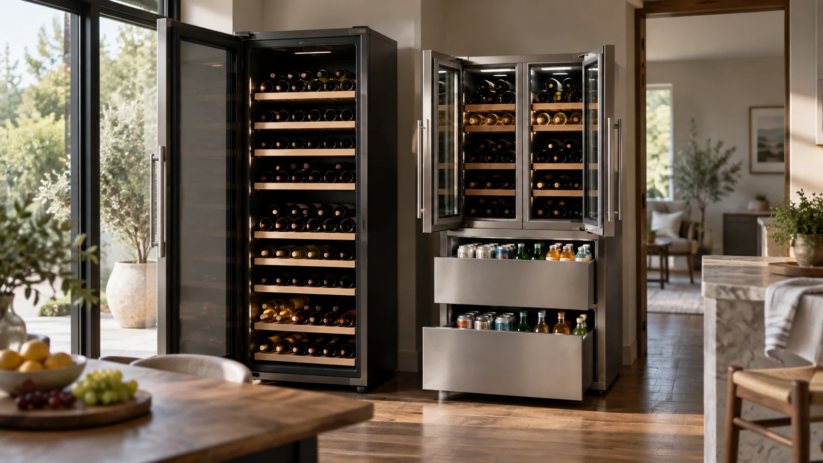 Choosing Danolapsi dual-zone wine fridge means weighing bottle layout, temperature zones, door access and drinks.