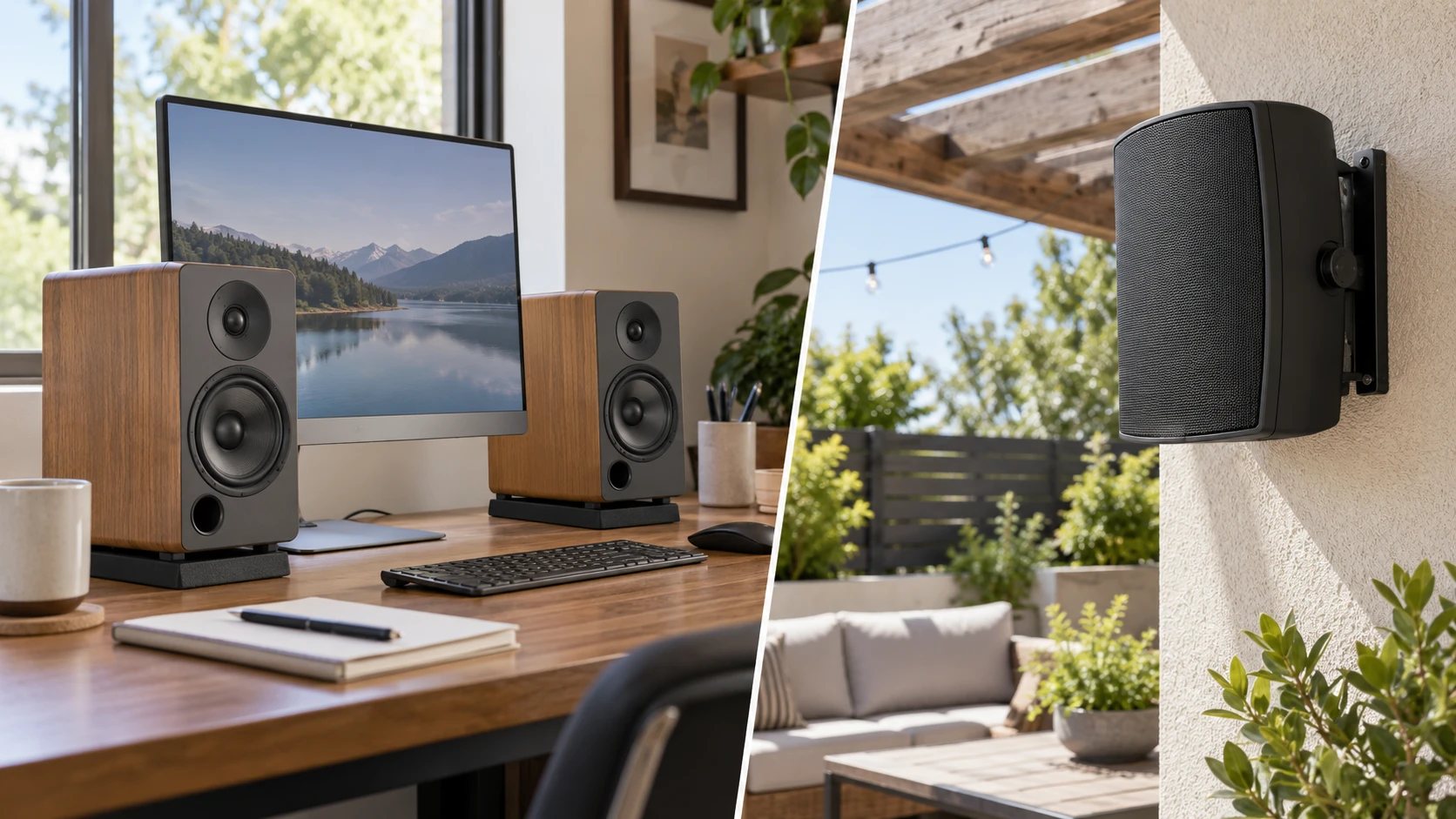 Choosing Edifier R1280T powered speaker pair means weighing powered stereo pair versus a passive installed speaker.