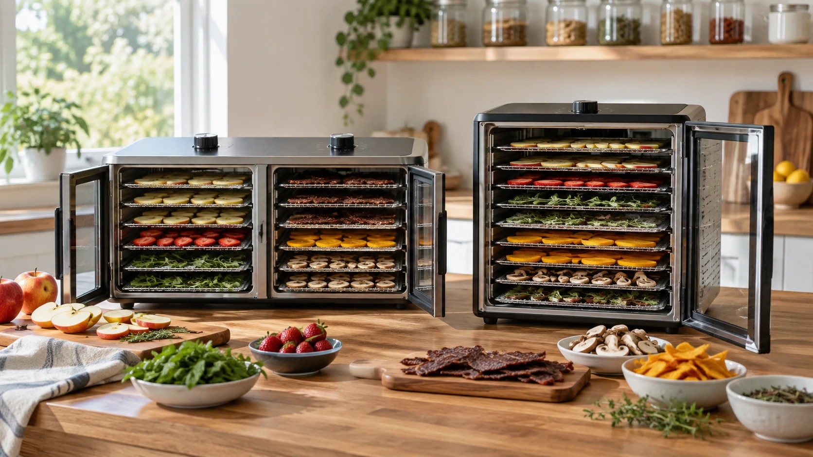 For KNDKO dual-zone food dehydrator, consider usable tray space, controls, cleanup and batch planning.