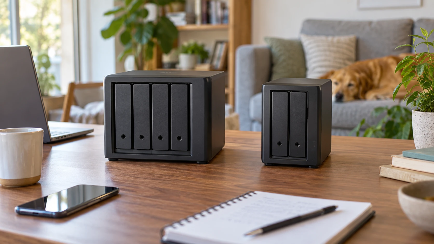 For Synology DS423 four-bay NAS, weigh drive planning, expansion, shared-file access, backup, surveillance, and warranty.