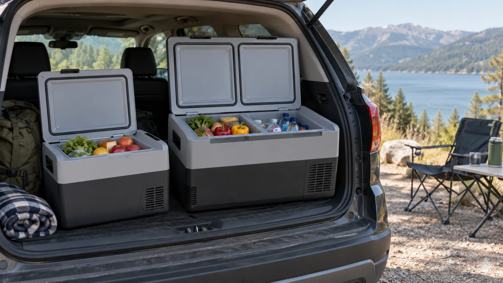 Choosing AA Products F1010A01 car refrigerator means weighing trip capacity, vehicle power, temperature control and portability.