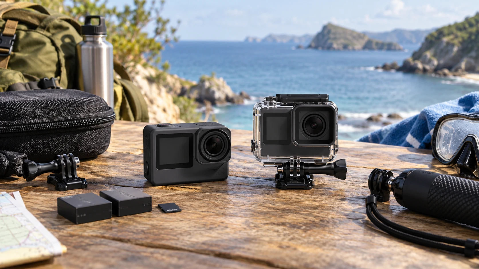 For SJCAM SJ10 Pro action camera, weigh frame rate, stabilization claims, waterproofing conditions, batteries, screens, audio, and included accessories.