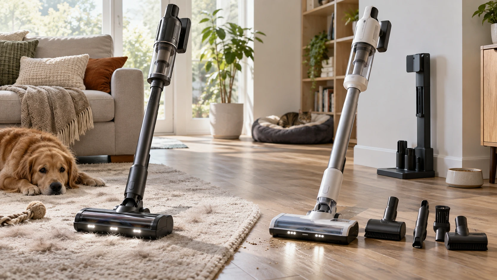 For Tineco GO Pet Pro cordless vacuum, weigh pet-hair handling, floor lights, battery claims, accessories, filtration, and mop upkeep.