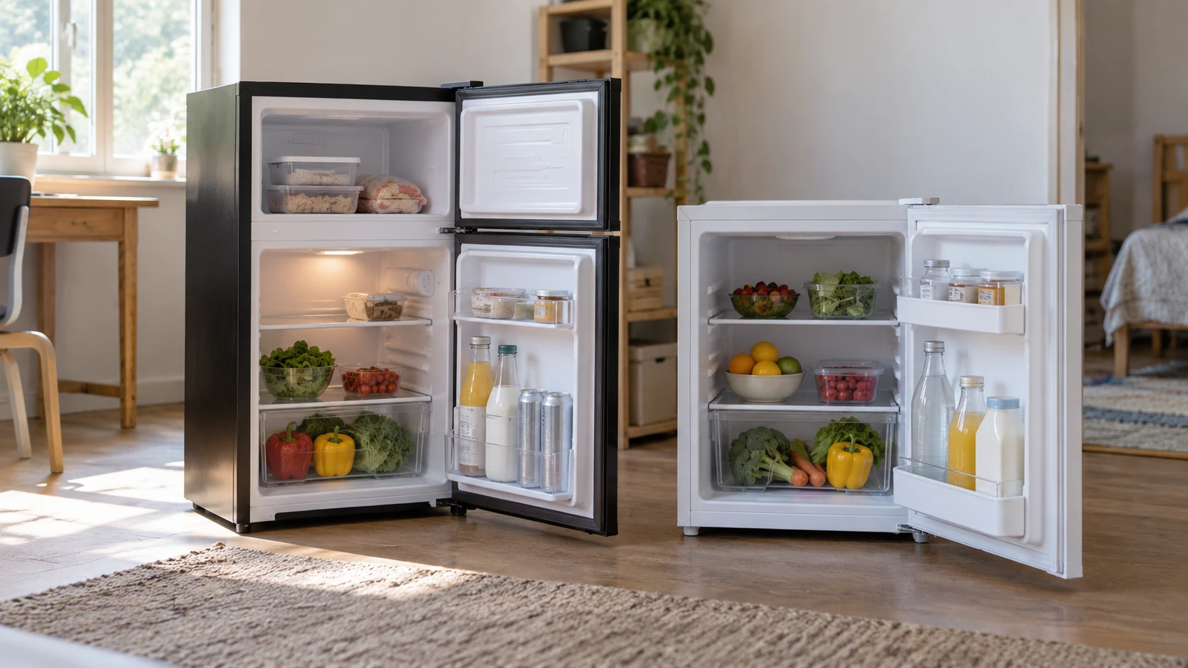 For UrbanSync KD-80F mini fridge, weigh freezer layout, fresh-food space, temperature claims, door access, and price.