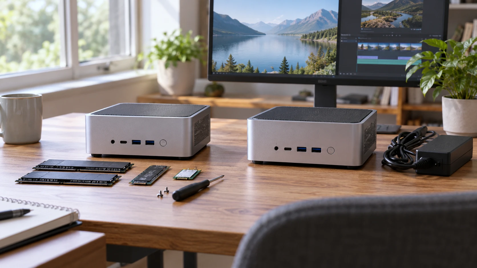 For MINISFORUM X1-255 barebone mini PC, consider included parts, total build cost, M.2/OCuLink tradeoffs, display ports, and support.