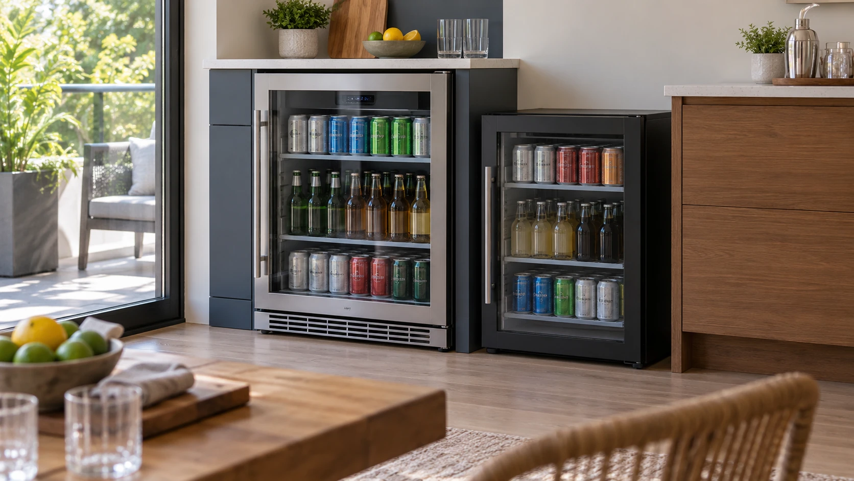 For Luchar 24-inch beverage cooler, consider stated capacity, shelves, temperature range, installation details, visibility, and saved price.