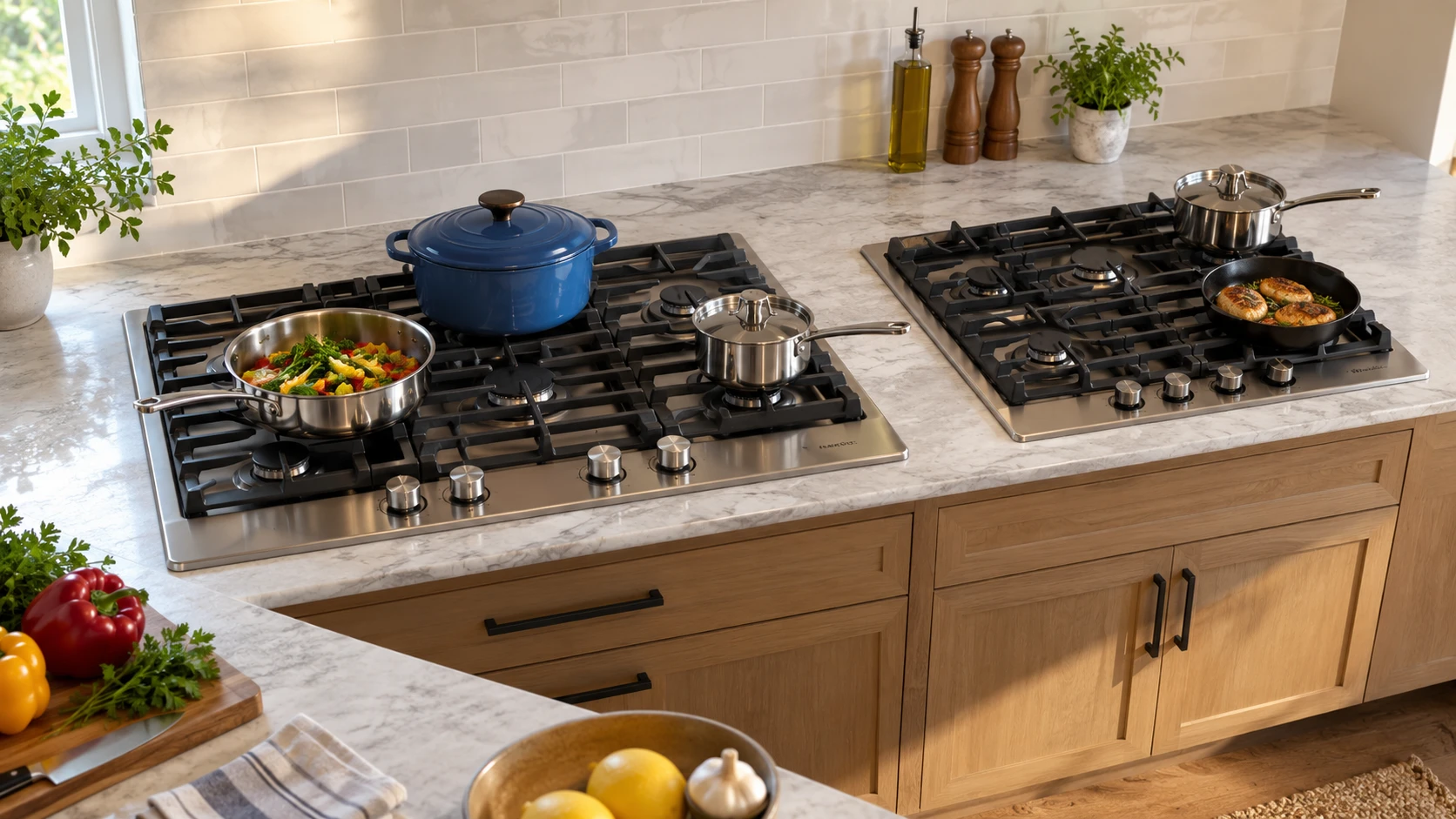Choosing Cafe CGP70362NS1 gas cooktop means weighing width, burner placement, controls, cleaning and gas installation.