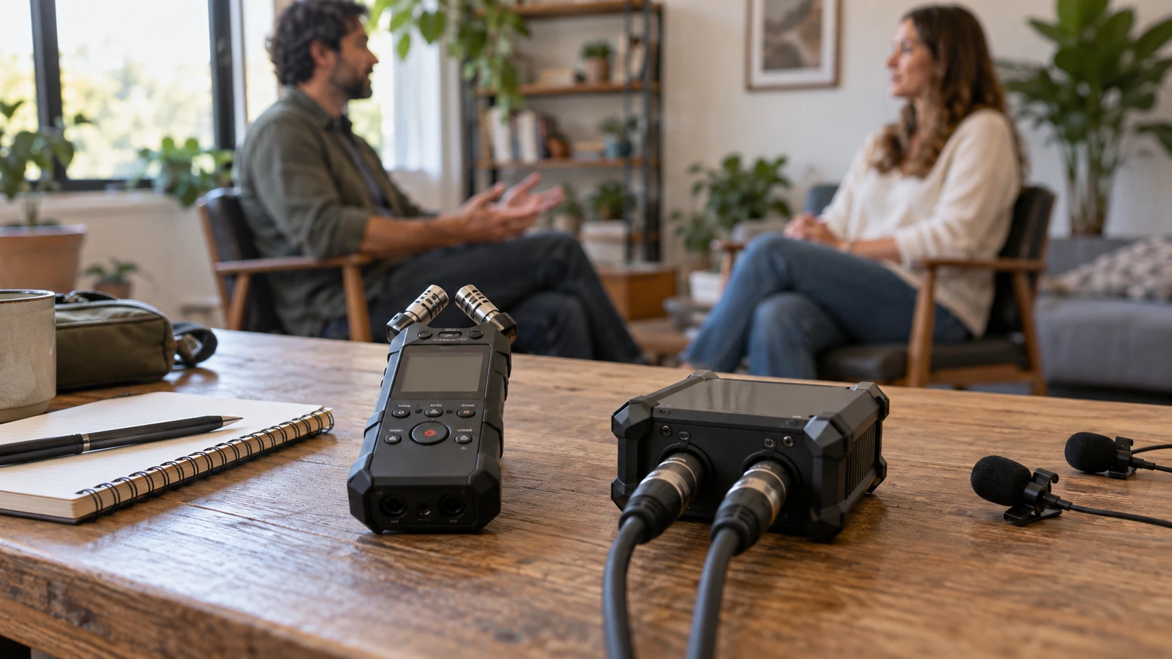 For Zoom H4essential four-track recorder, weigh interview mic plans, 32-bit float, media, power, and monitoring.