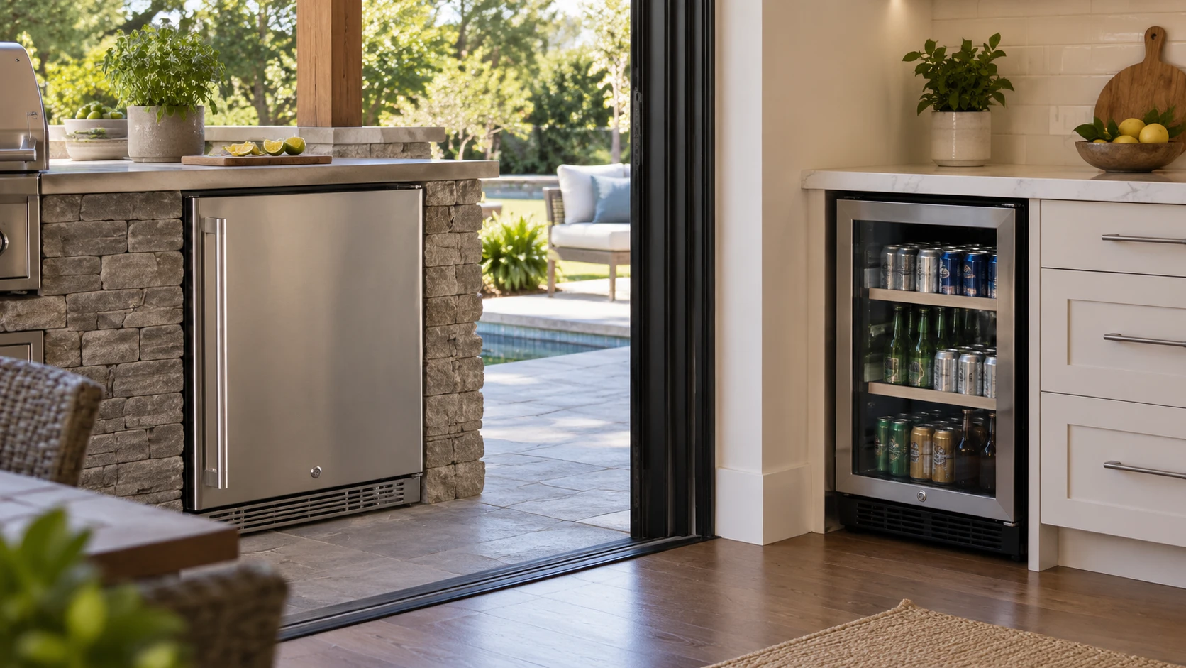 For Frostronics 24-inch outdoor beverage refrigerator, consider installation, capacity claims, temperature controls, shelves, and service.