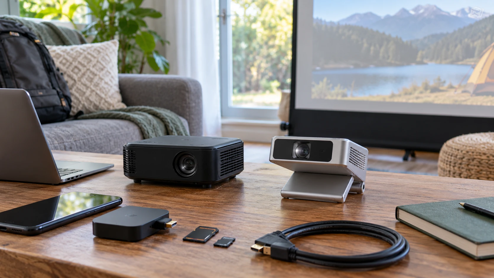 For GPX Scene+ PJ913B projector, consider native resolution, brightness claims, device connections, battery playback, and portable setup.