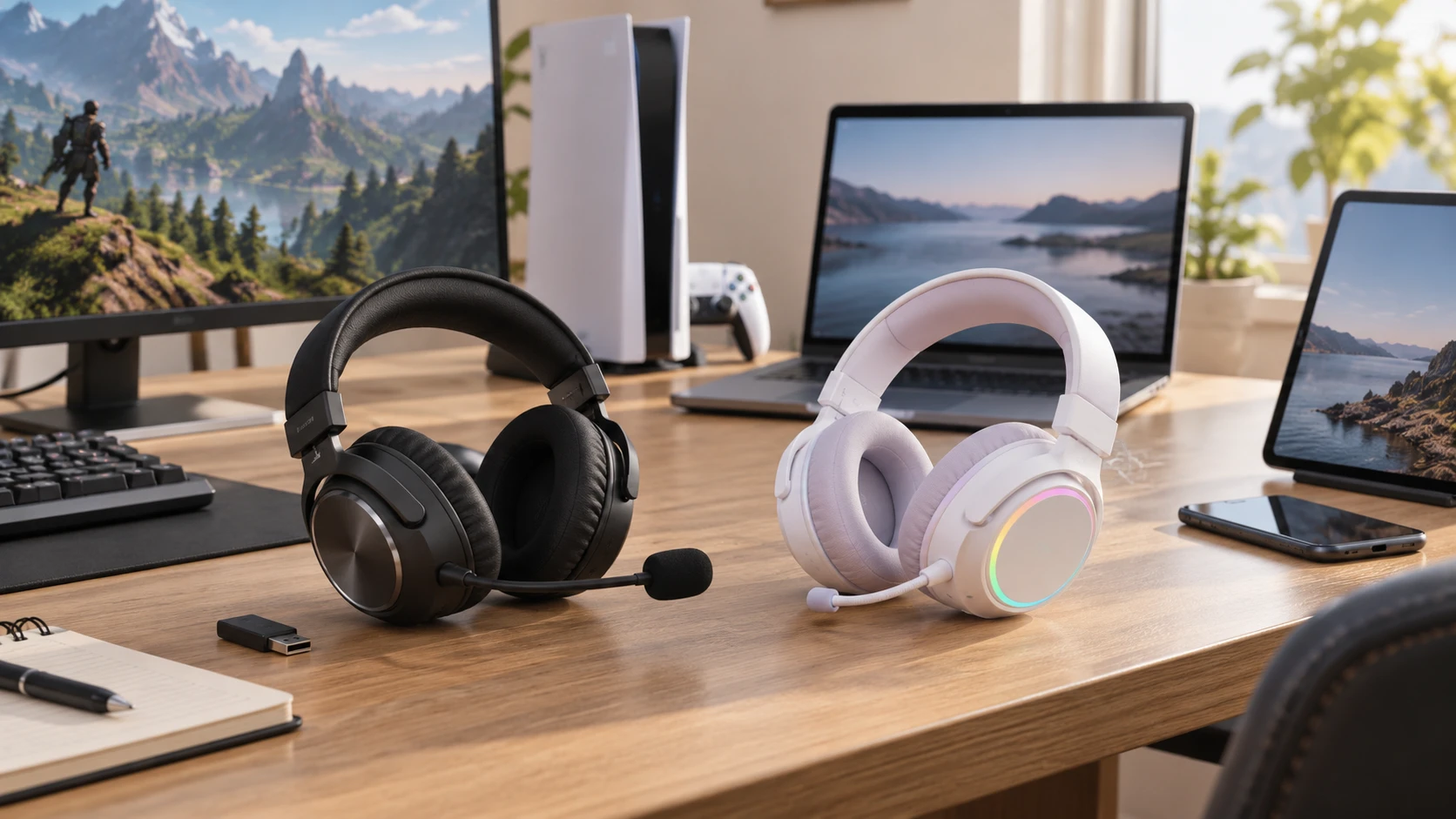 For Logitech Pro X Wireless gaming headset, consider host compatibility, mic design, battery claims, fit, and lighting.
