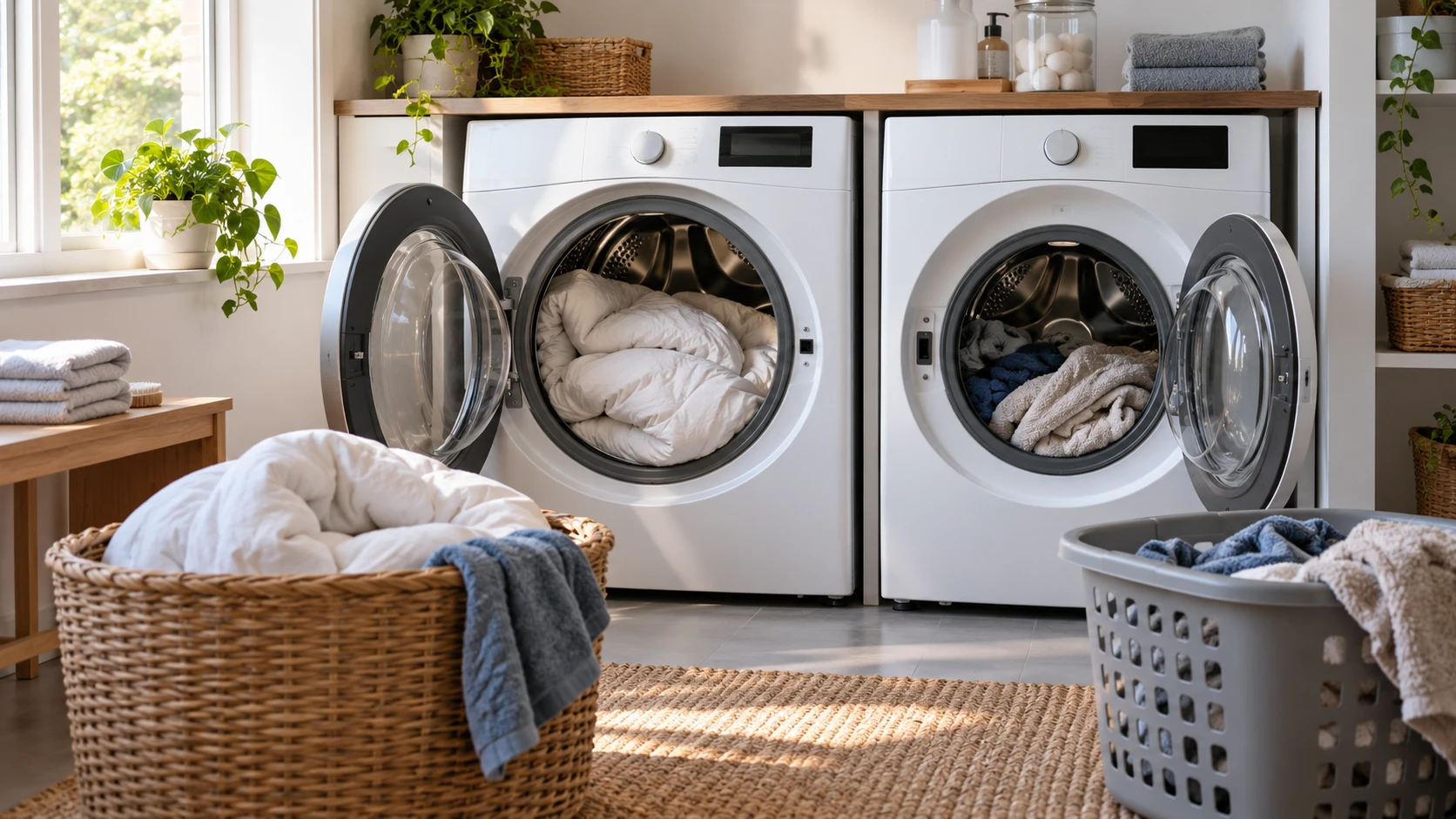 For GE Profile PFW955SPWDS front-load washer, consider dosing, drum care, cycle claims, installation, and handling a missed garment.