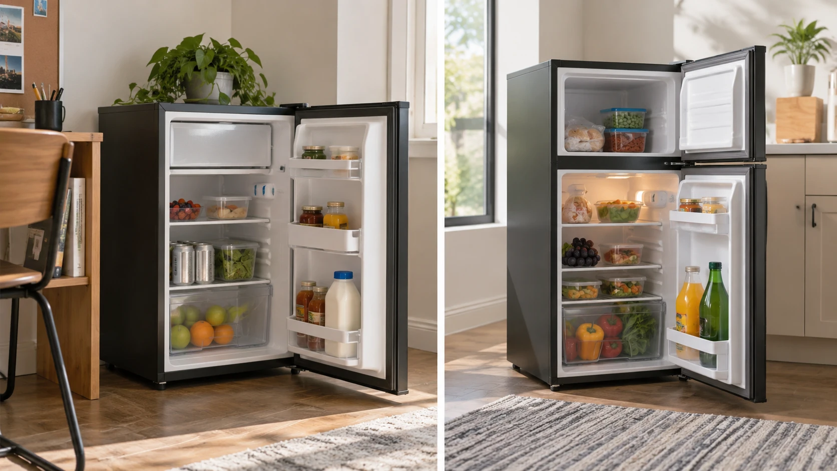 Choosing CONCETTA 3.2 cu. ft. mini fridge means weighing freezer access, shelf layout, door swing and room fit.