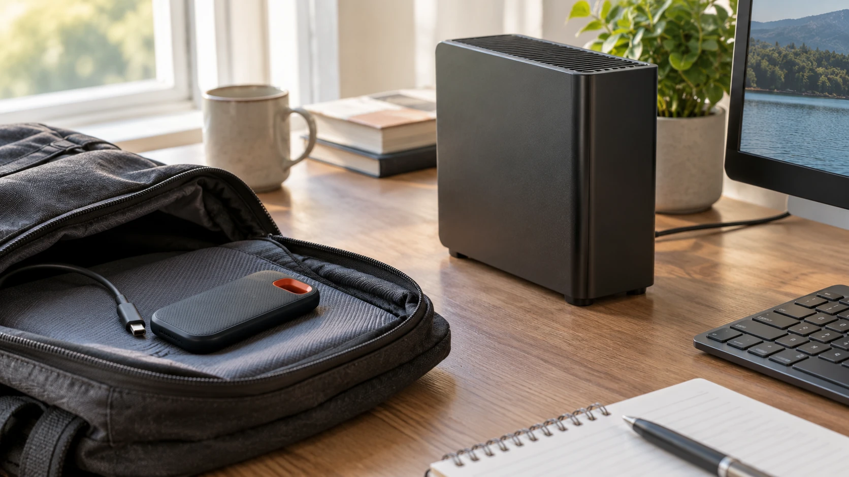 For SanDisk Extreme Portable V2 2TB SSD, weigh capacity, transfer claims, format, desk use, and backup checks.