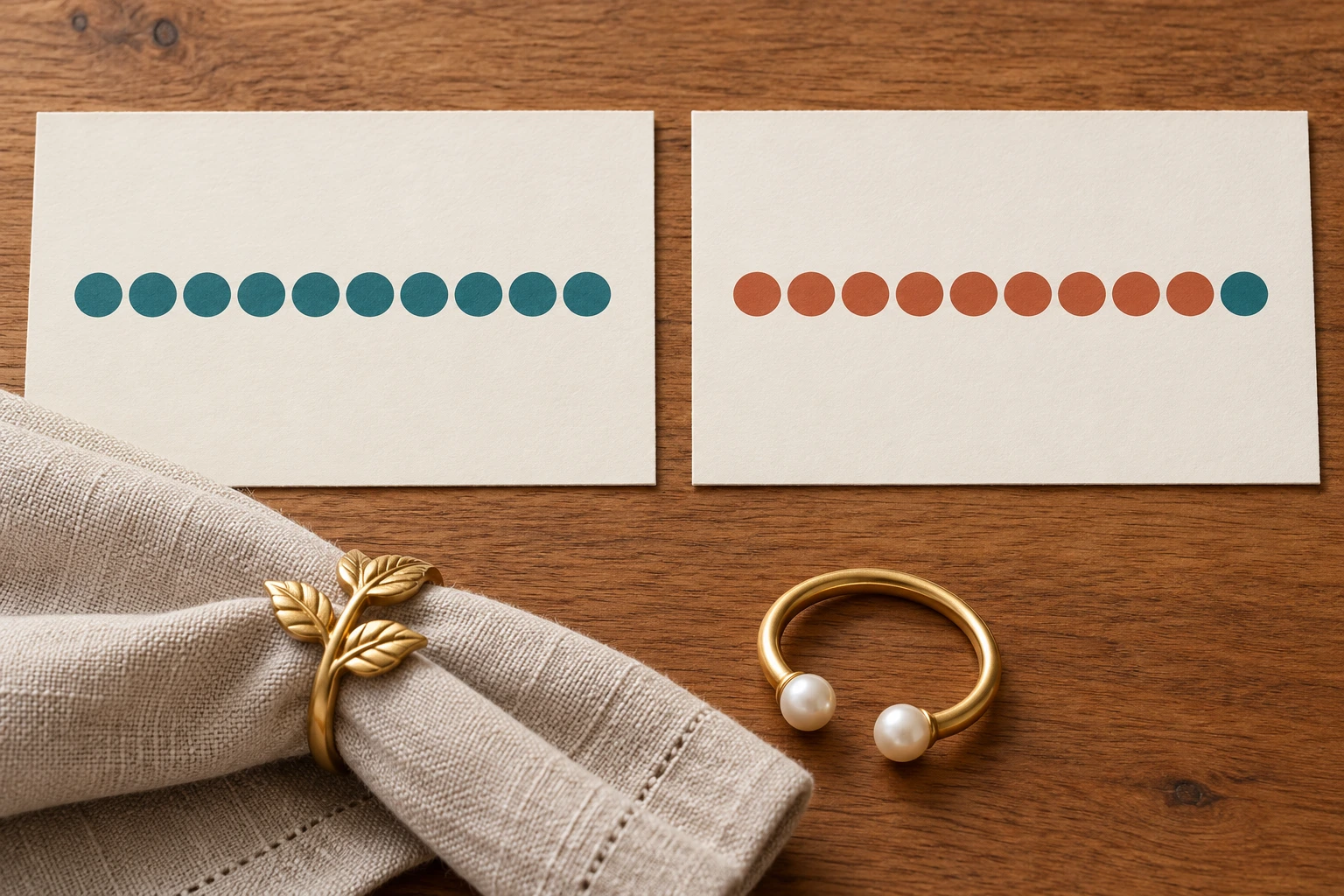 Two worksheet paths compare all-units and incremental quantity discounts beside decorative napkin rings.