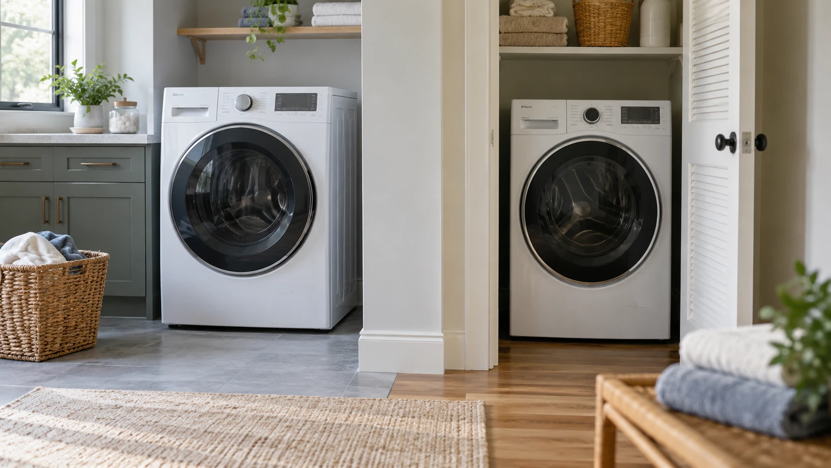 For GE PFW870SSVWW front-load washer, consider installation fit, capacity, moisture care, detergent handling, and connected cycles.