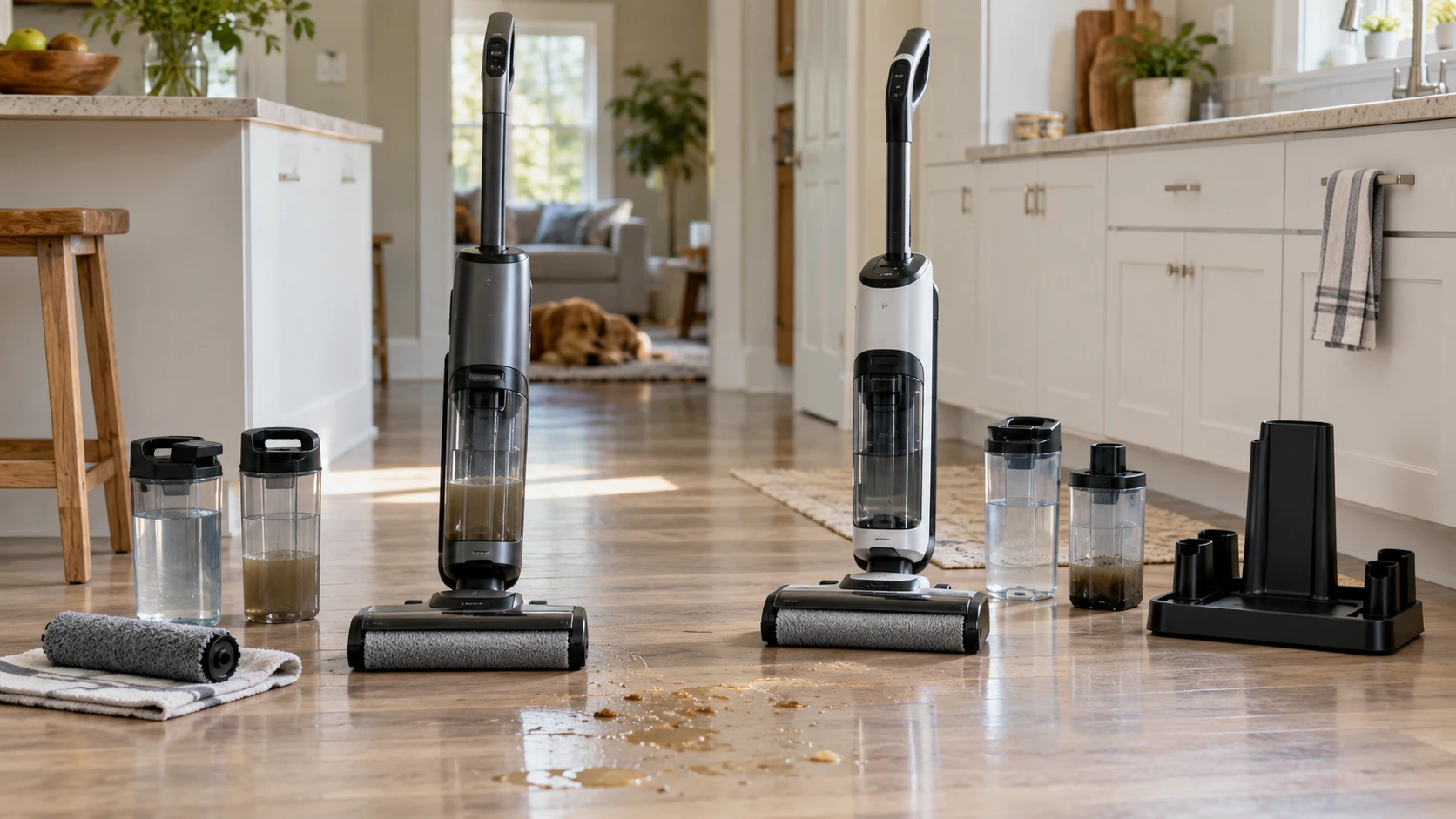 For SaWaUto GT6 wet-dry floor cleaner, weigh water handling, tanks, modes, displays, dock claims, battery information, and post-cleaning upkeep.