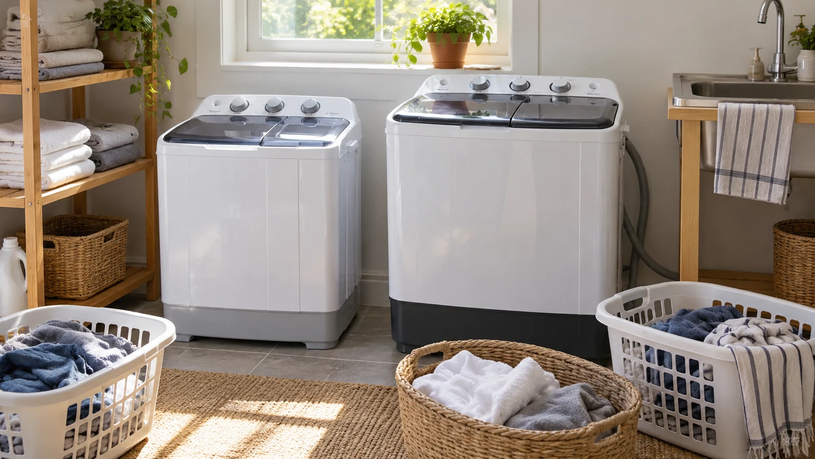 Choosing BHUIK 13 lb twin tub washer means weighing wash versus spin loads, timers, draining and available floor space.