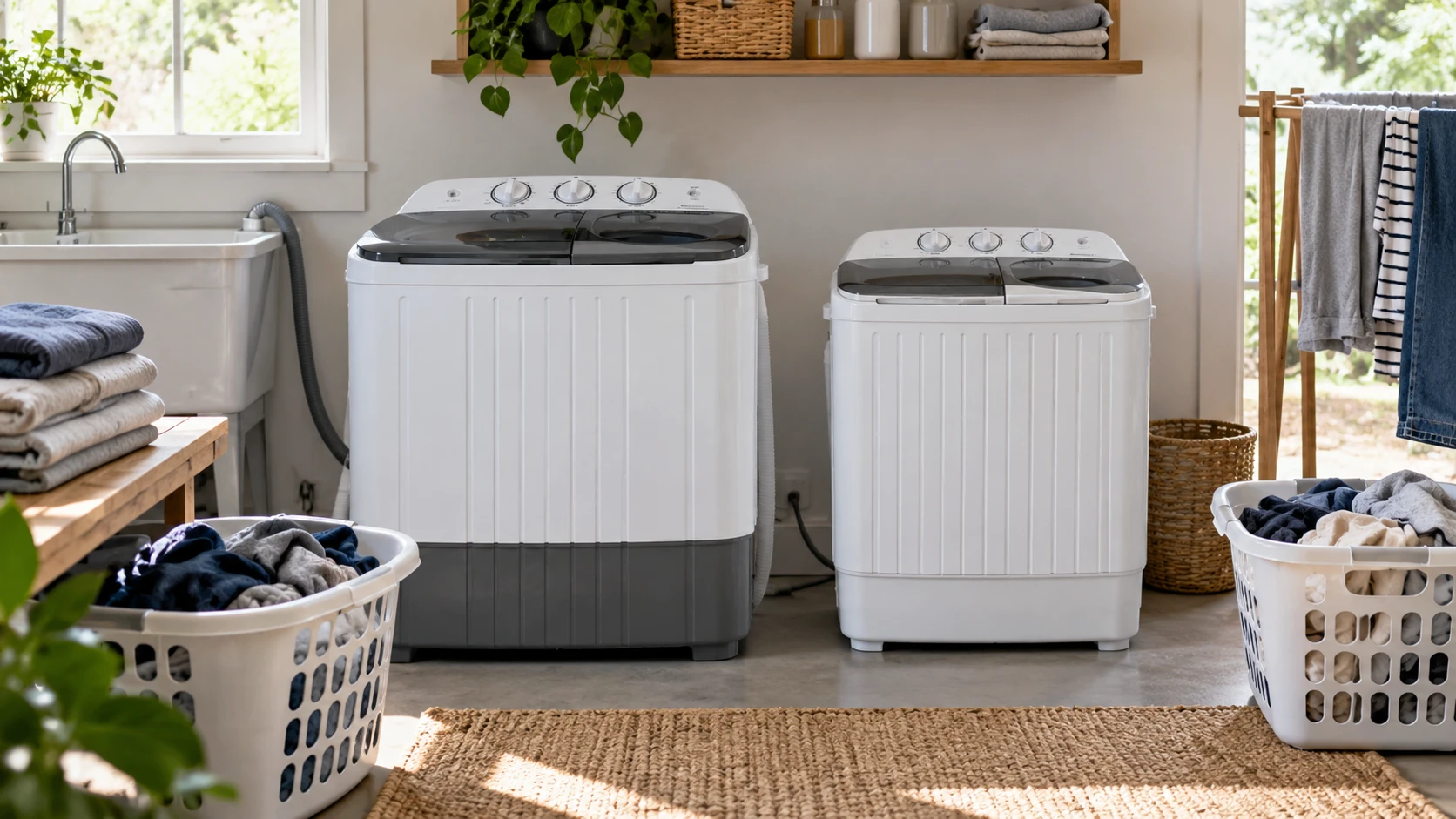 Choosing Barara King 26-lb twin-tub washer means weighing separate wash and spin loads, water handling and space.
