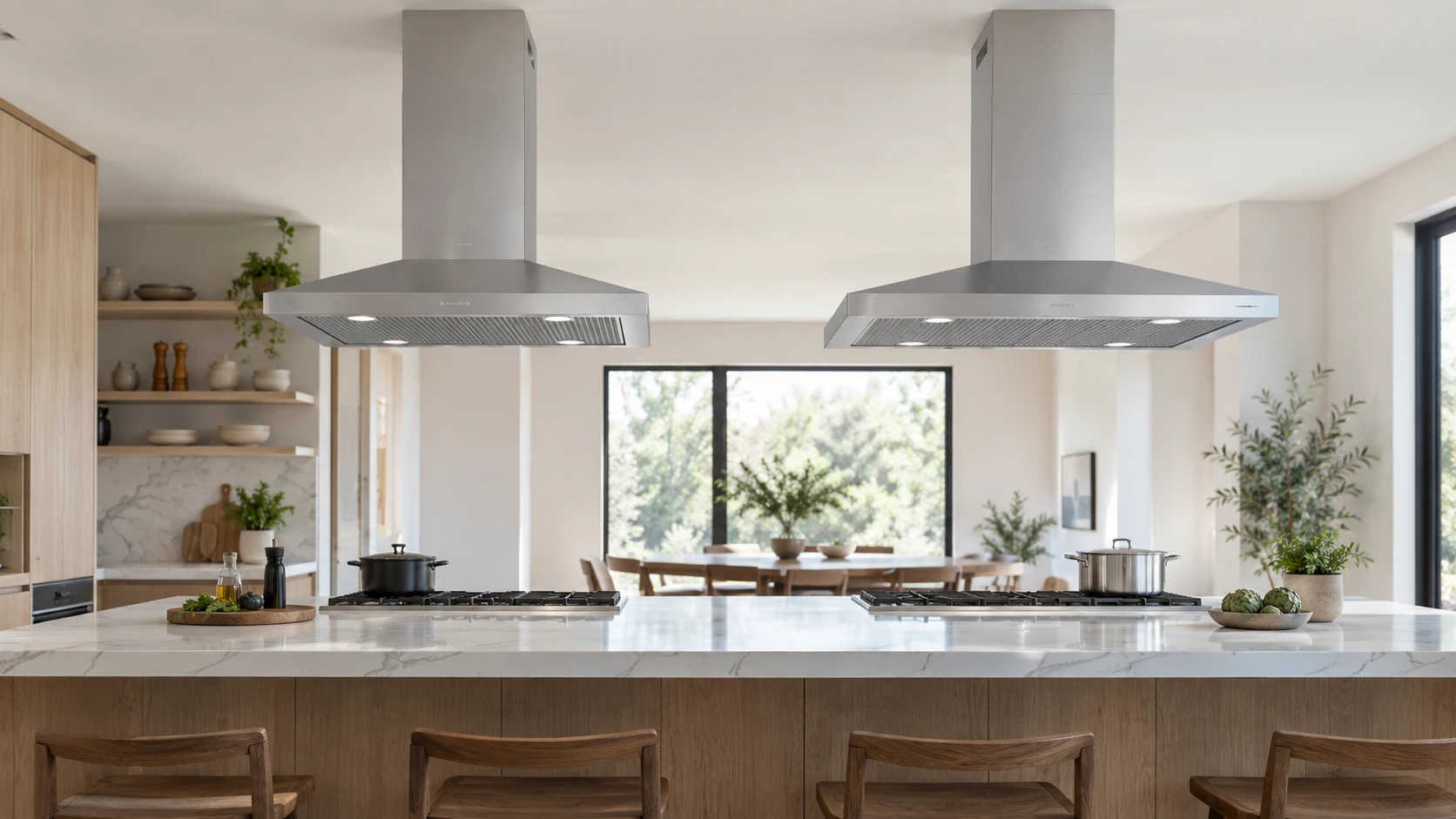 For JOEAONZ 30-inch island range hood, consider width, listed airflow, duct and recirculation parts, ceiling height, controls, filters, lighting, and installation claims.