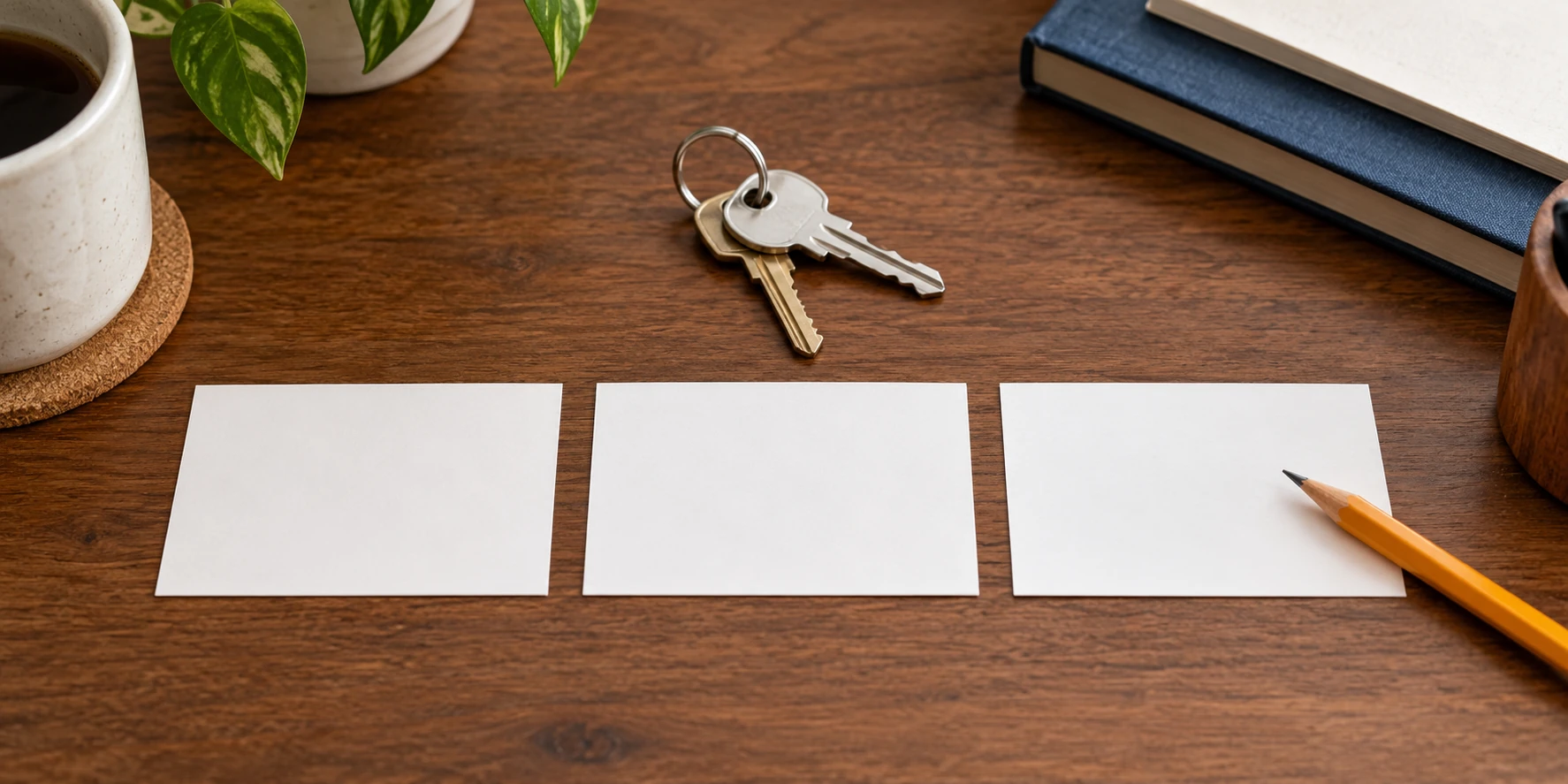 Borrowed key handoff recorded on separate handover, planned-return and observed-return cards beside one generic key set.