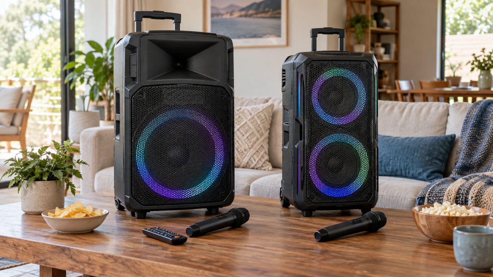 Choosing Dolphin BoxParty 3115 speaker means weighing speaker output, karaoke gear, playback sources and portability.