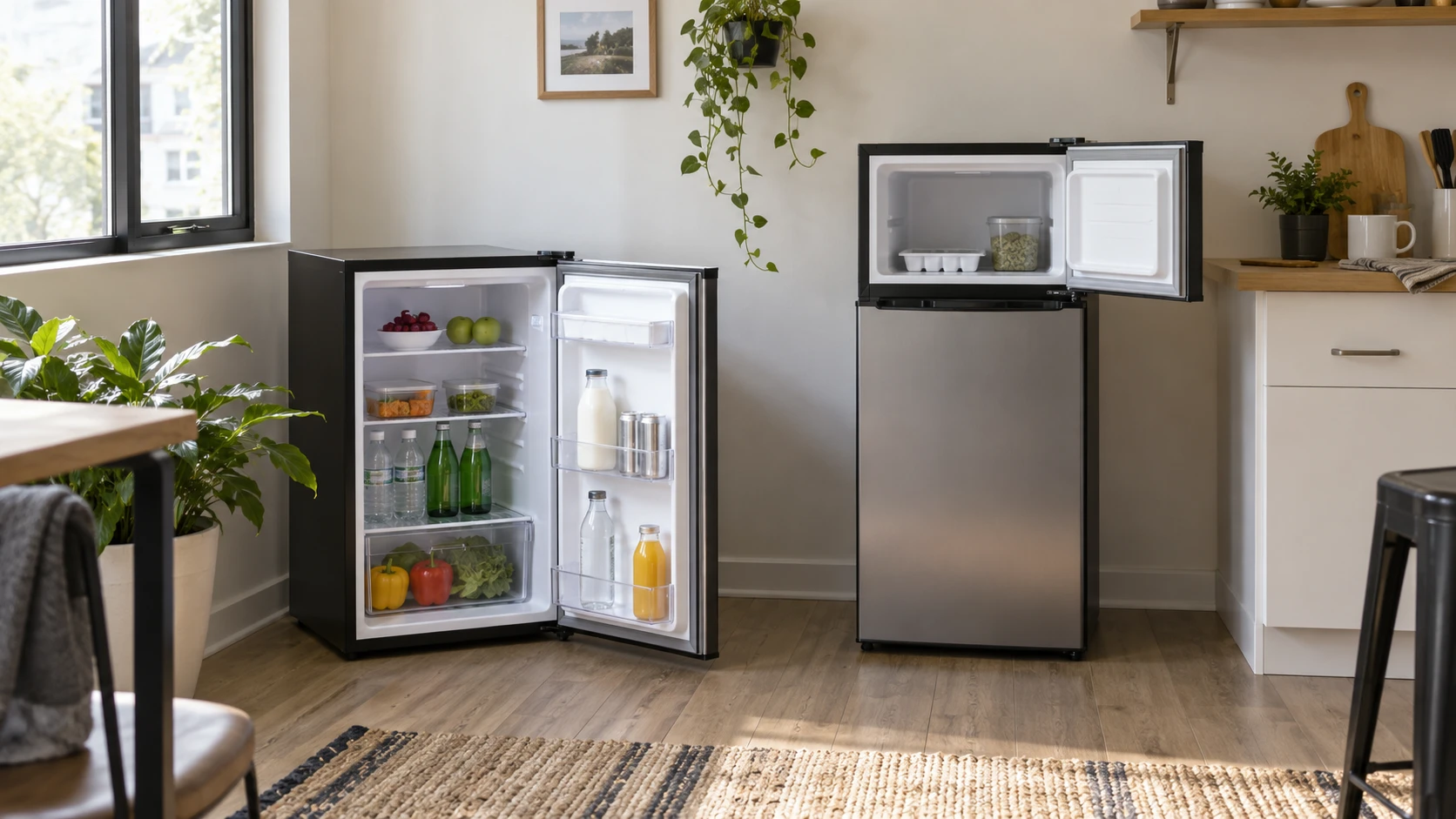 Choosing Danby DAR044A4BSLDD compact refrigerator means weighing all-fridge storage versus freezer space, defrosting and fit.