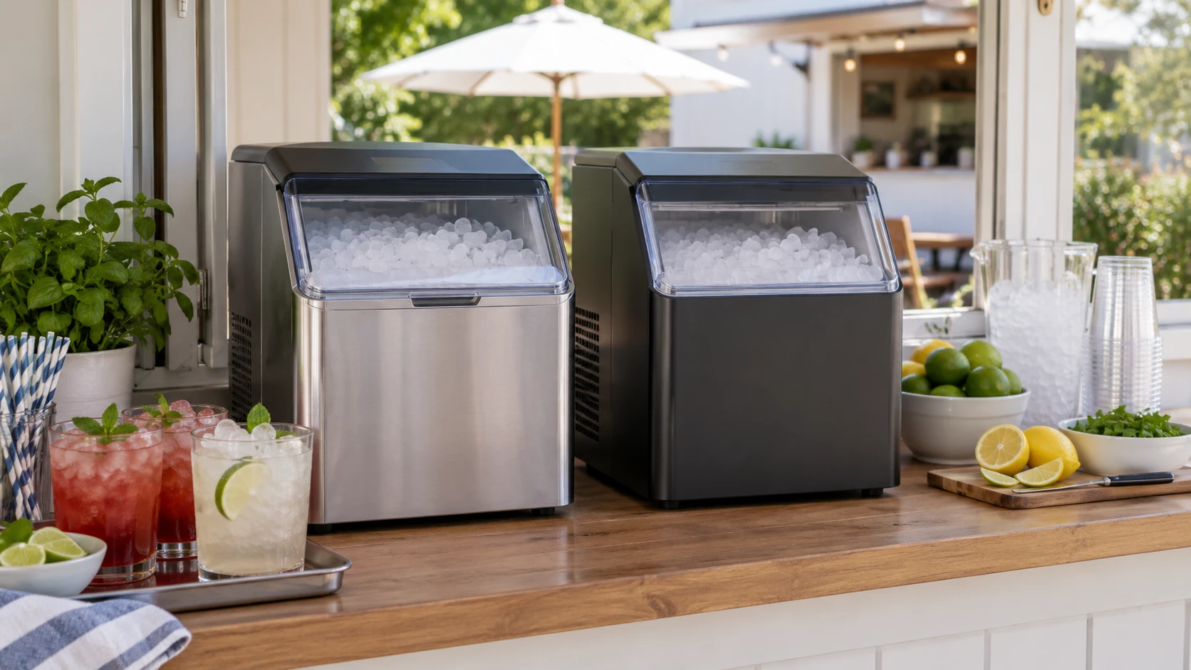 Choosing Auseo 35 lb nugget ice maker means weighing ice ready at once, refill routine and serving demand.