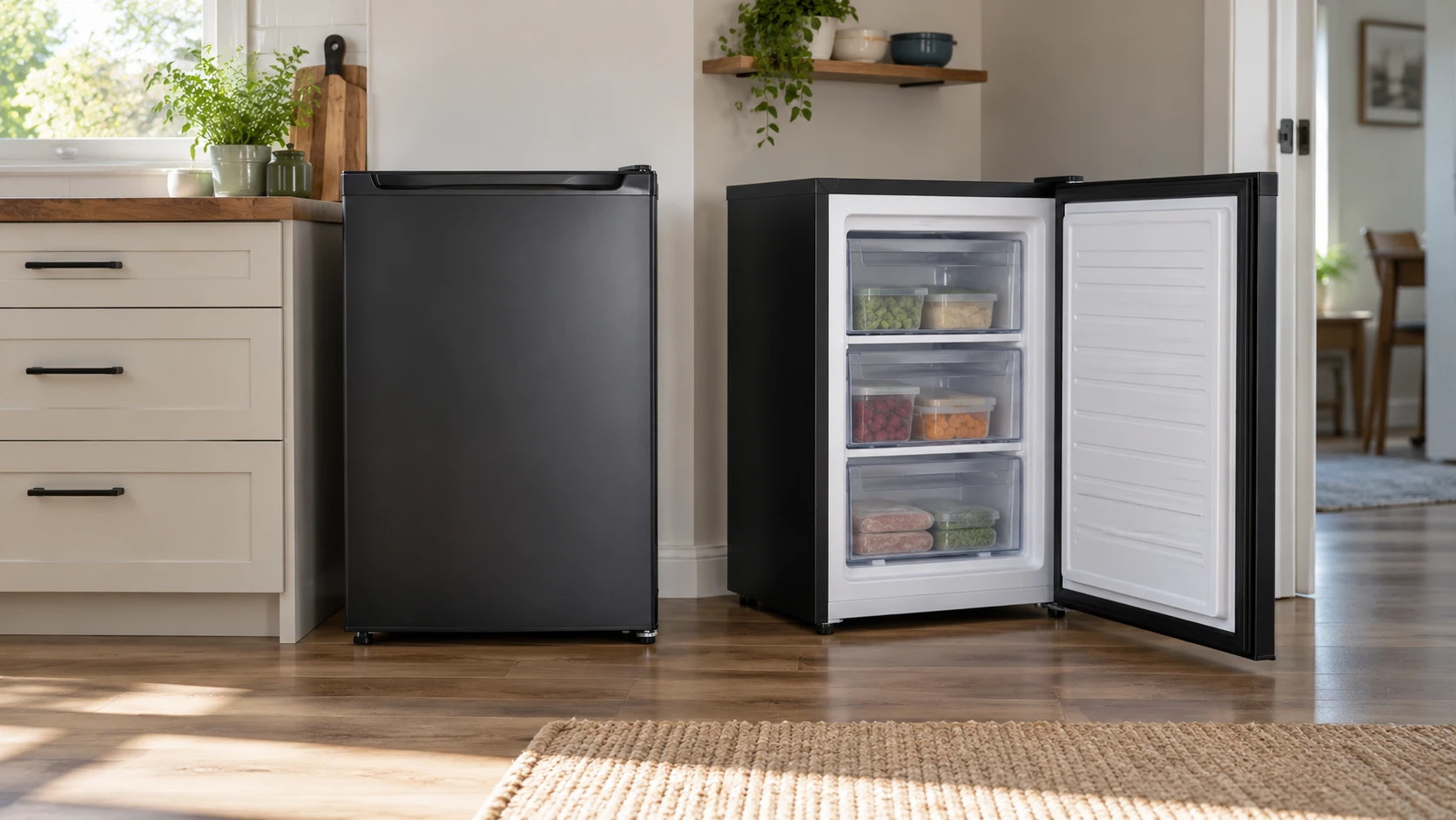 For Giantex compact upright freezer, consider cabinet fit, shelf access, door swing, temperature claims, and missing freezer details before choosing.