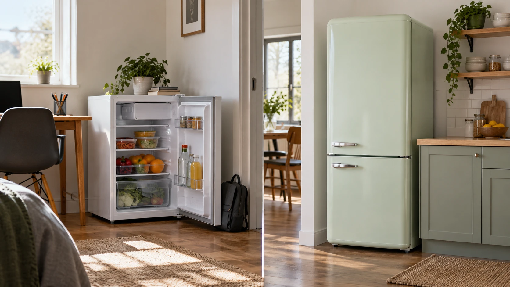 For Soonbuy 4.3-cu-ft mini fridge, weigh cabinet fit, freezer layout, food storage, and offer details.