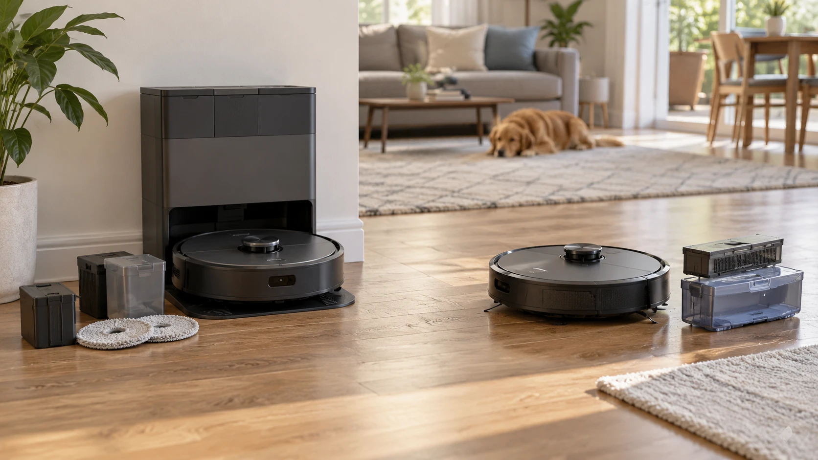 For eufy X10 Pro Omni robot vacuum, weigh mopping upkeep, carpet handling, room control, navigation and dock space.