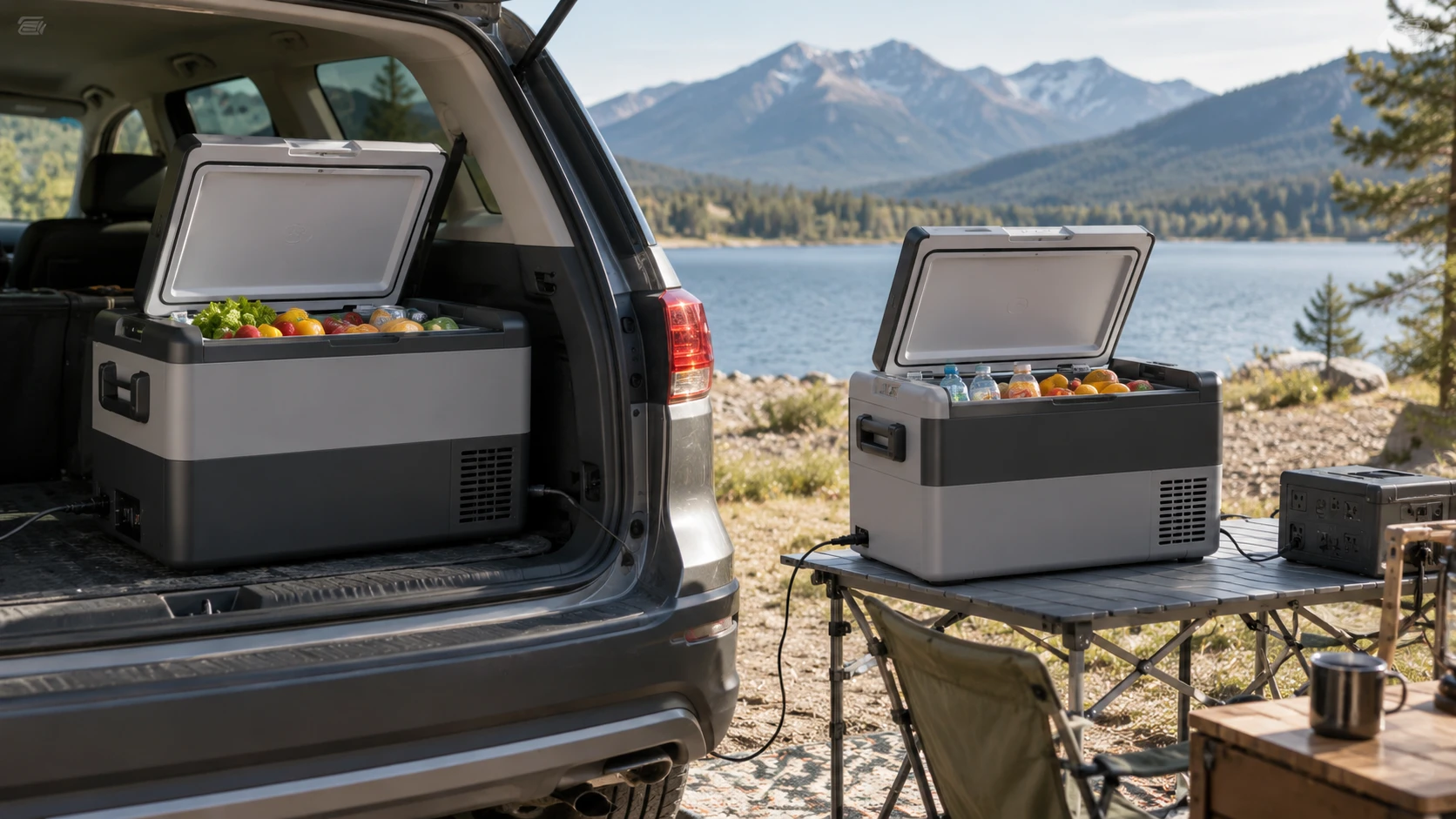 For VEVOR 37-quart portable refrigerator, weigh vehicle and home power, capacity, controls, and the runtime details to verify before a trip.