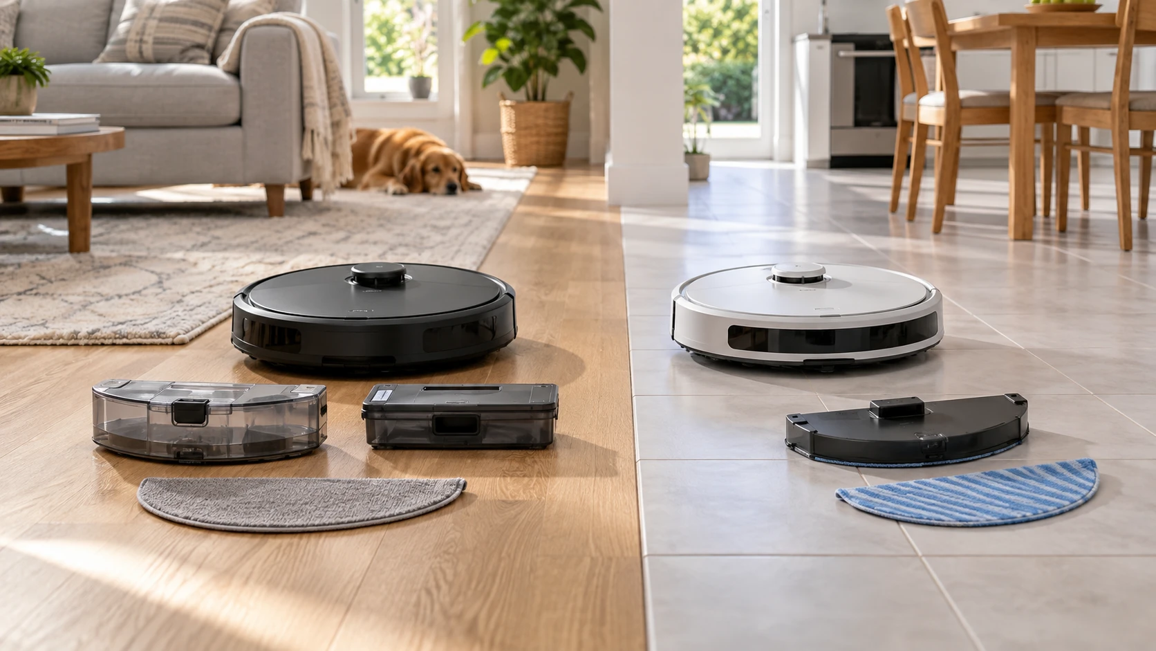 For Leyfeng robot vacuum and mop combo, consider an included water tank against an optional mop kit, plus routes, controls, runtime, and flooring.
