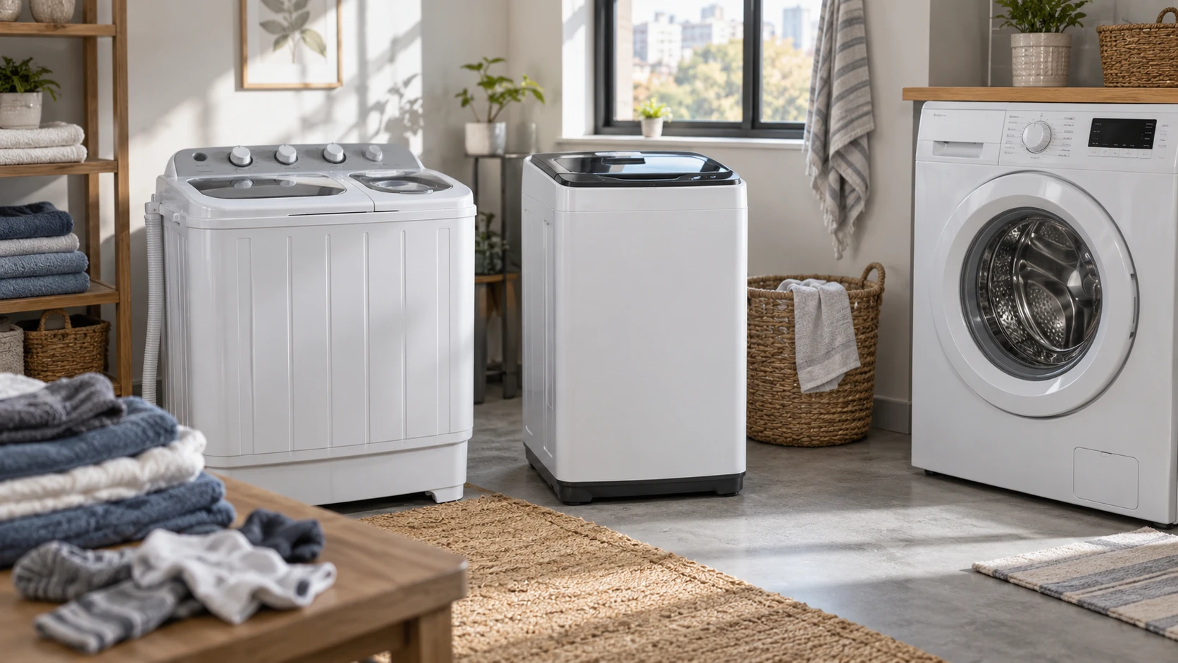 For PRZL portable twin-tub washer, weigh load capacities, spin routines, water levels, drainage, and apartment fit.