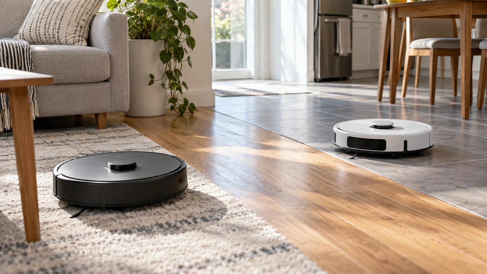 For Kipvvo V3 robot vacuum, consider cleaning modes, room maps, mop tank, floor changes, and charging behavior.