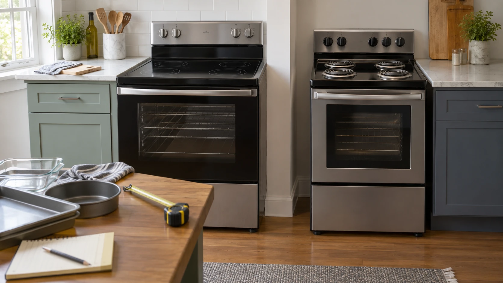 For Lanbo 24-inch electric range, consider kitchen opening, electrical installation, oven and pan fit, cooktop type, controls, and cleaning.