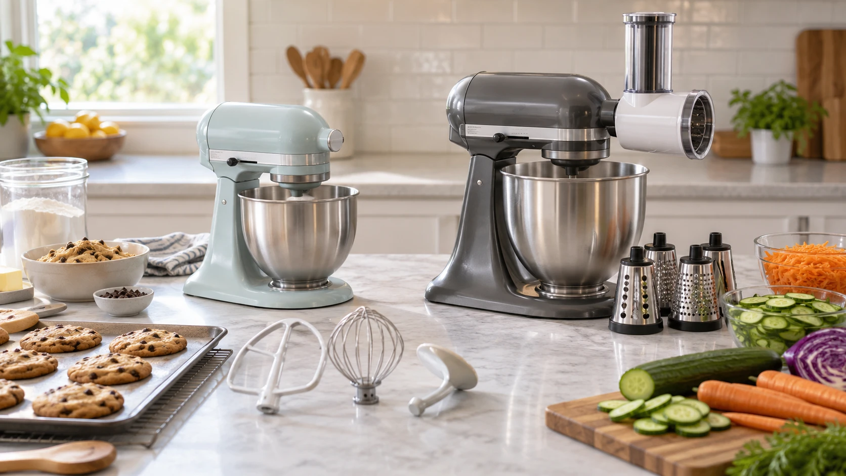 For KitchenAid Artisan Mini 3.5-quart mixer, consider batch yield, bowl space, attachments, and repeatable mixing routines.