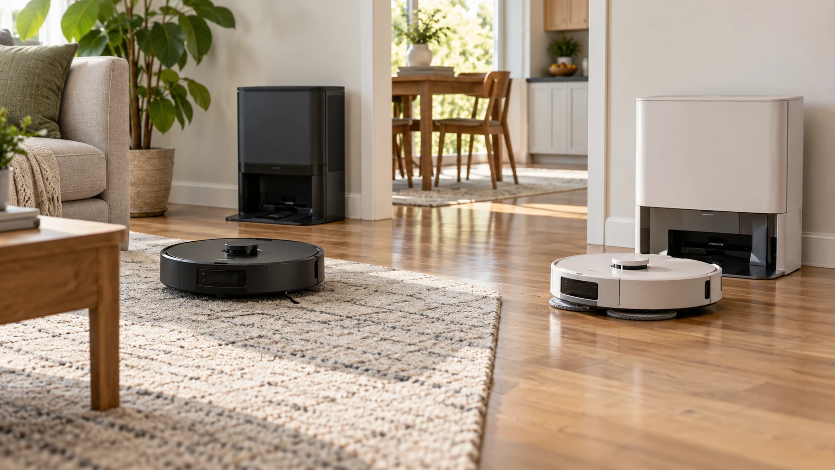 For Shark PowerDetect NeverTouch AV2810YS, weigh mapping, carpet protection, edge cleaning, dock maintenance, app controls, and upkeep claims.