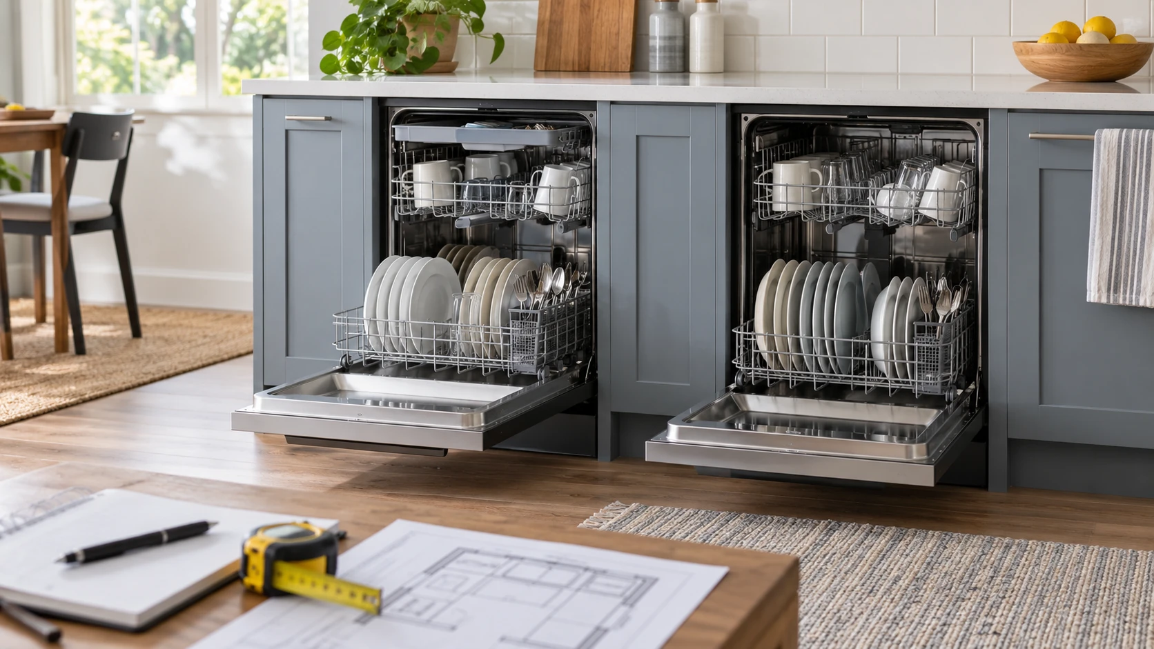 For ZLINE DWMT-BS-24 dishwasher, weigh racks, cycles, noise, cabinet fit, water and power needs, and details requiring seller confirmation.