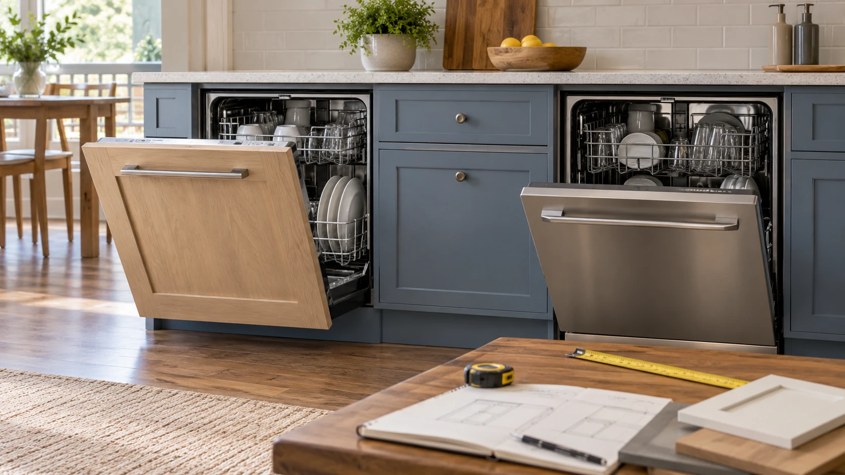 For Summit DW245NTADA panel-ready dishwasher, weigh cabinet finish, ADA claims, rack flexibility, wash programs, controls, and installation evidence.