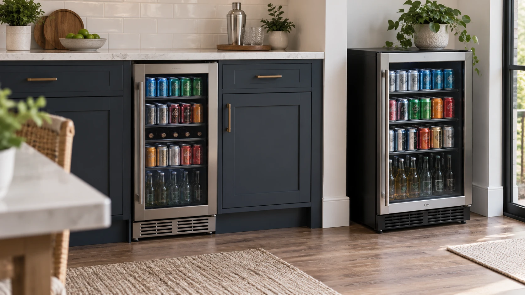 For Gymax 15-inch beverage cooler, consider can capacity, ventilation, placement, temperature controls, shelves, and installation evidence.
