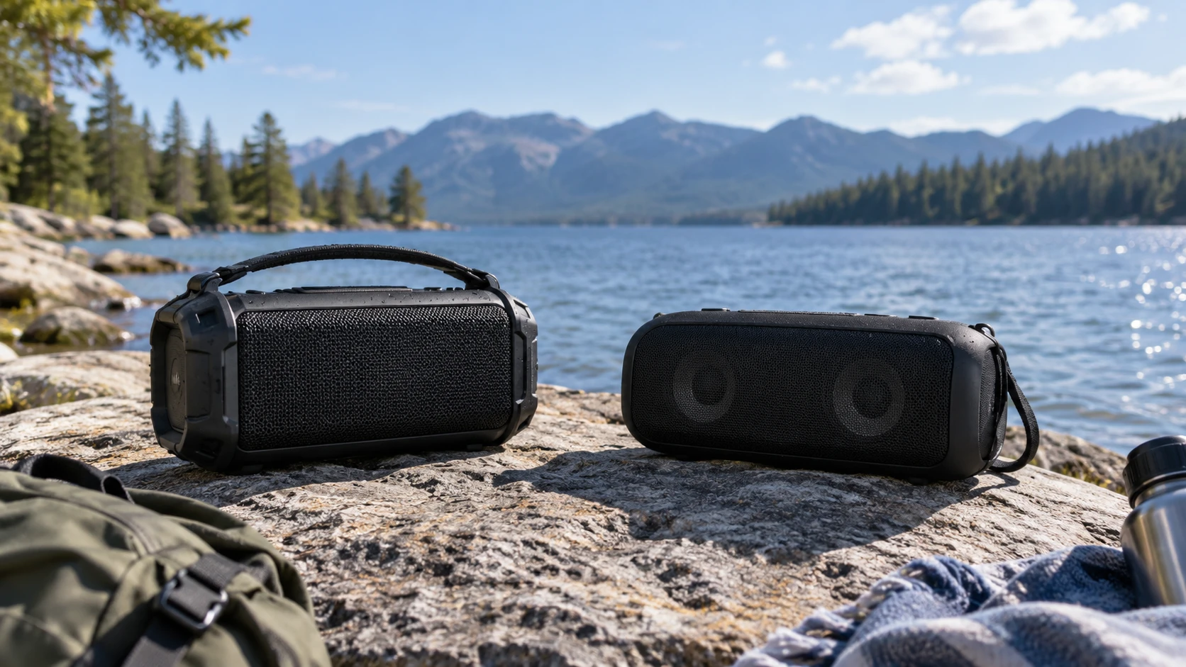 For W-KING D8 portable Bluetooth speaker, weigh listed water resistance, battery claims, inputs, driver details, phone charging, and outdoor setup.