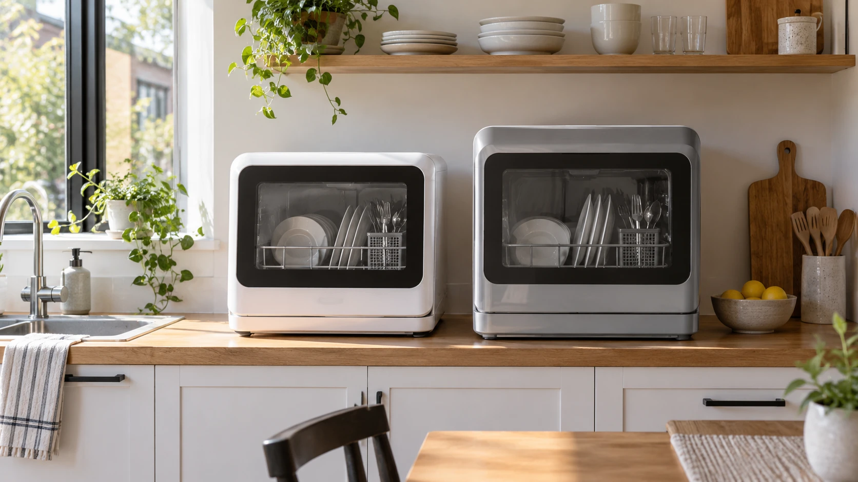 Choosing ChicHomey countertop dishwasher means weighing tank and hookup setup, capacity, wash cycles and counter fit.